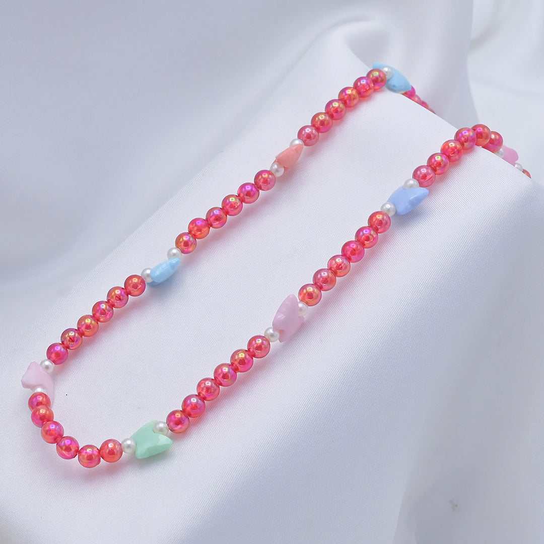 Elegant Beaded Necklace & Bracelet For Girls