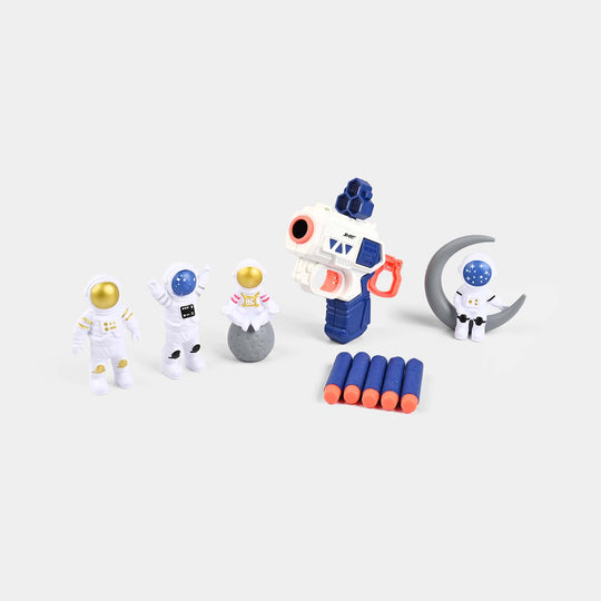 Space Astronauts Soft Dart Launcher Play Set For Kids