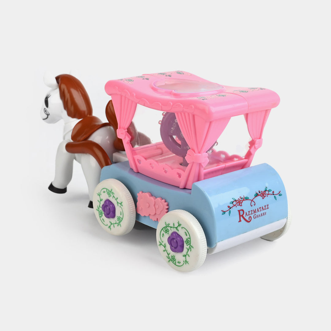 Cartoon Electric Horse Carriage Toy Set
