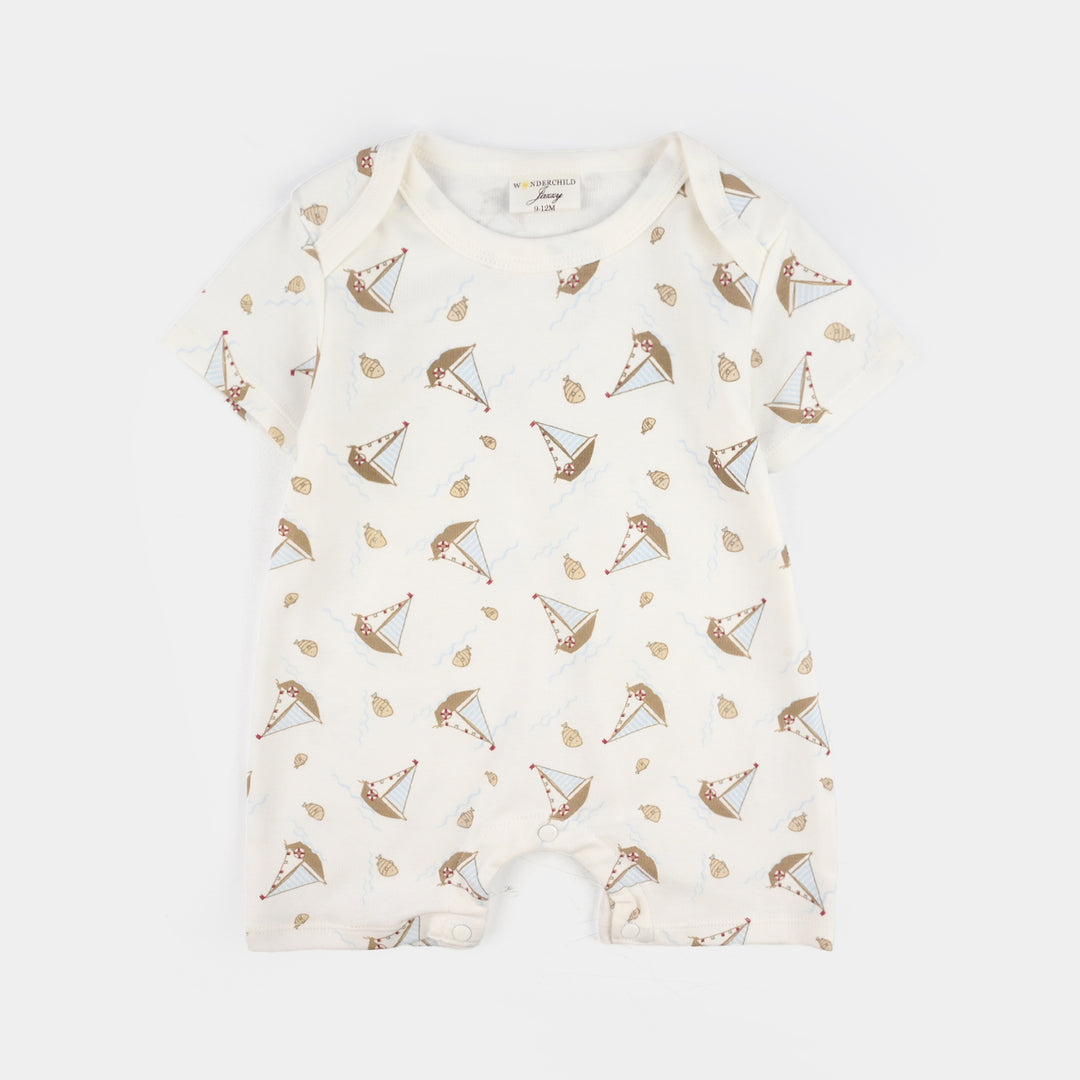 Infant Boys Jersey/Terry 3Pc Suit 287-056 E-C-WHITE