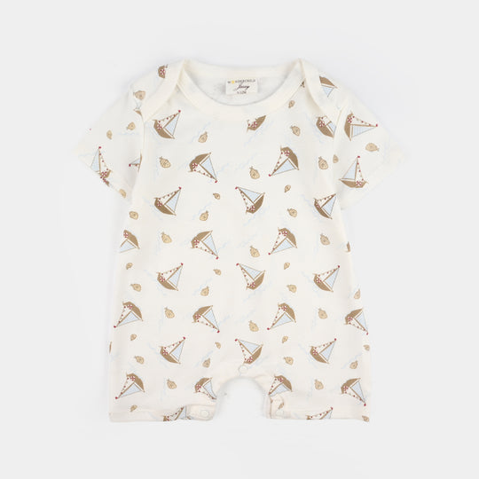 Infant Boys Jersey/Terry 3Pc Suit 287-056 E-C-WHITE