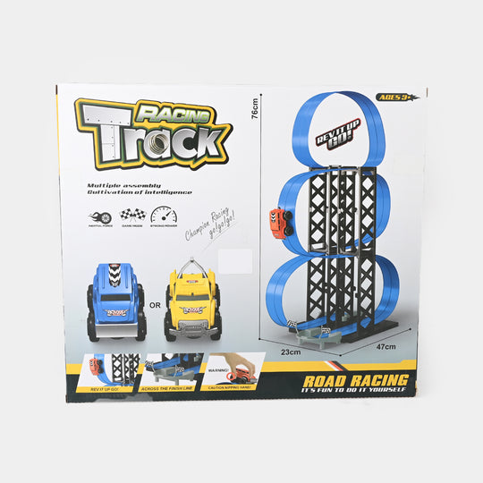 Double Loop Stunt Racing Track Set – Rev Up & Go!