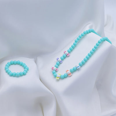 Elegant Beaded Necklace & Bracelet For Girls