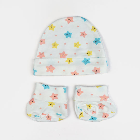 Baby Socks & Cap Bib Set | 4PCs