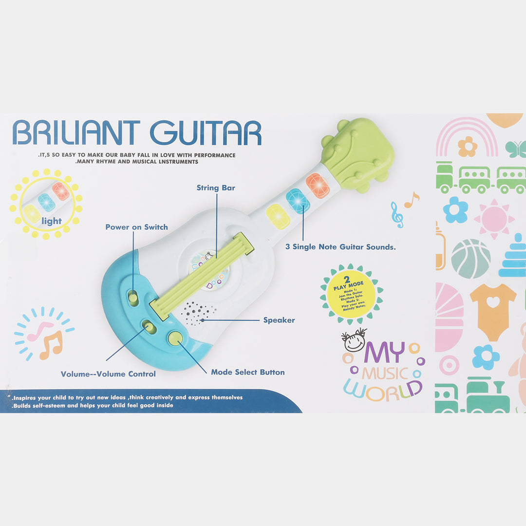 Electronic Guitar Musical Toy – With Lights, Sounds