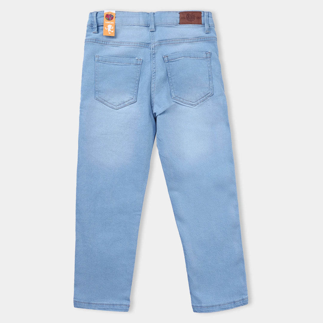 Girls Denim Stretch Pant Pearl-LIGHT BLUE