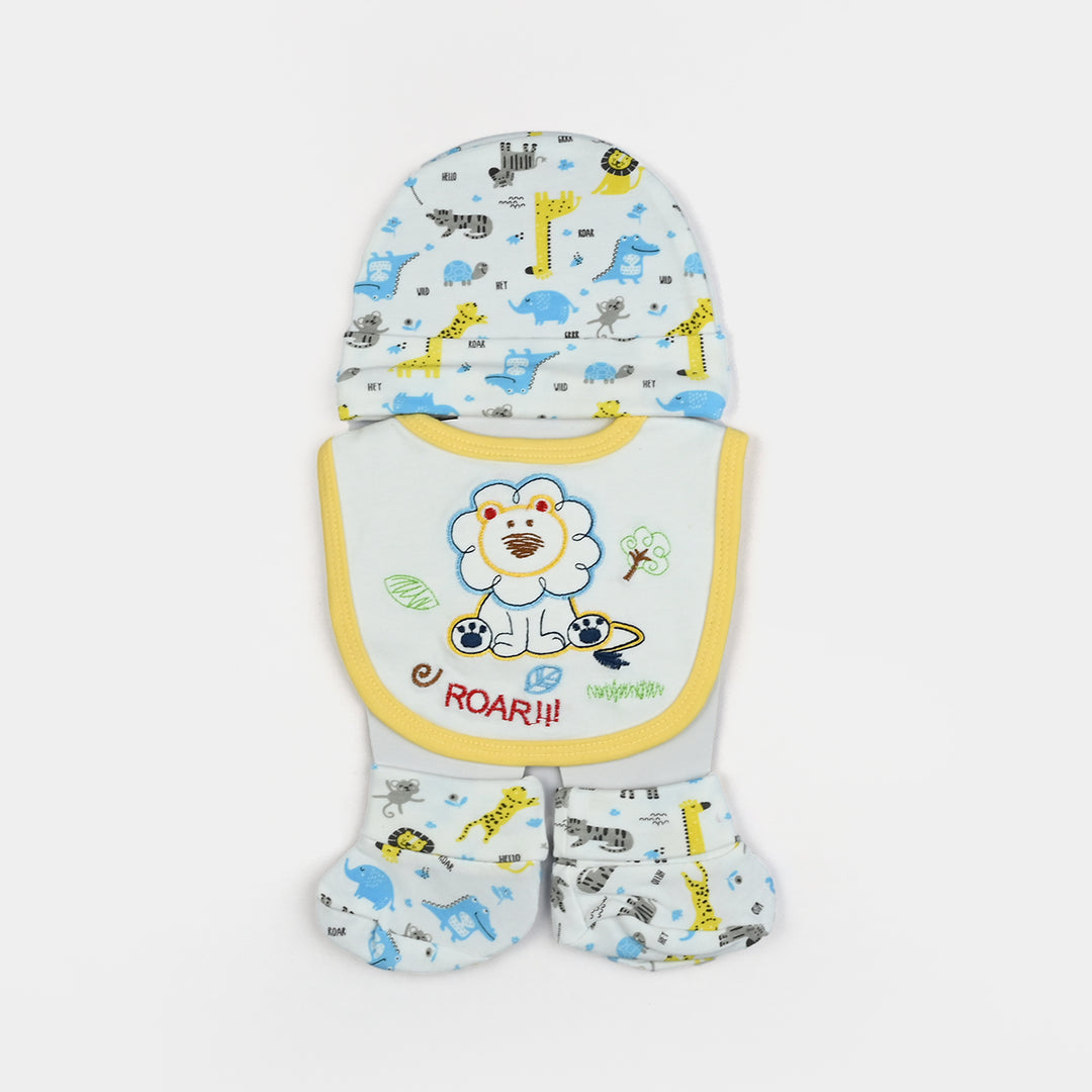 Baby Socks & Cap Bib Set | 4PCs