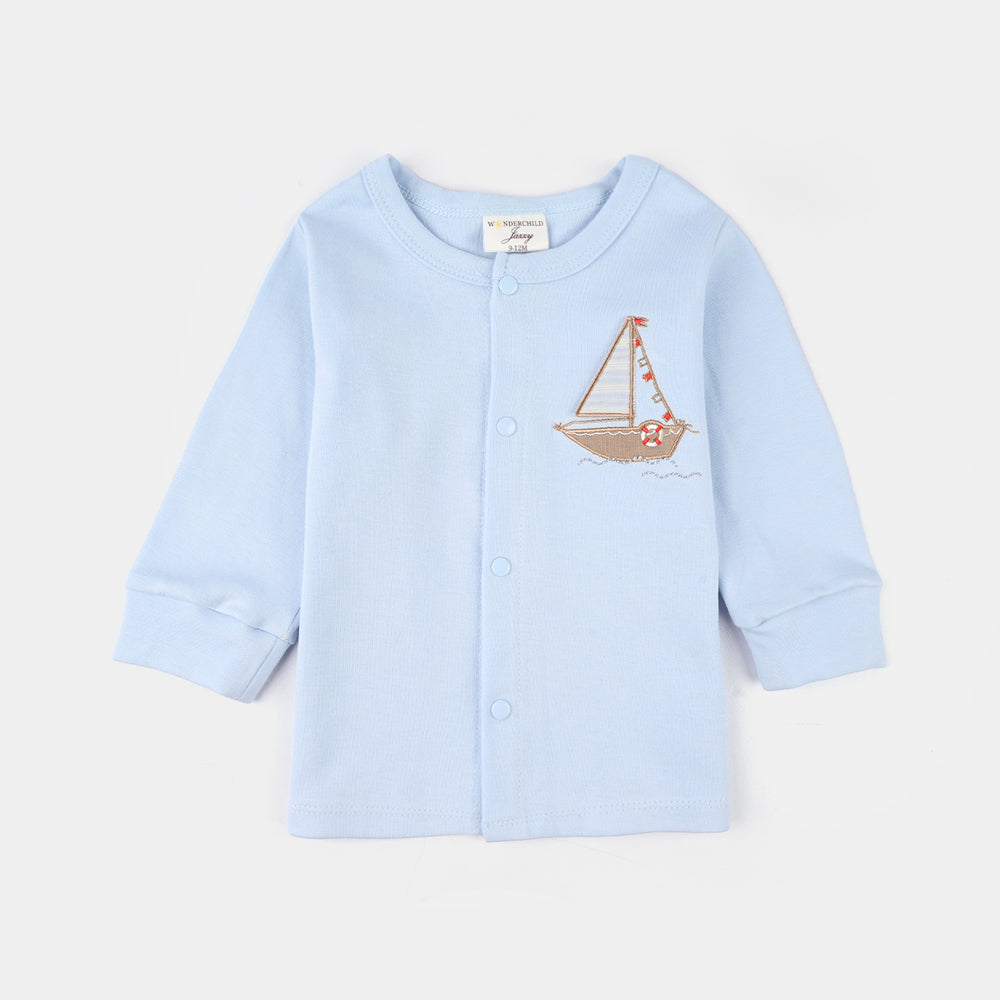 Infant Boys Jersey/Terry 3Pc Gift Set 287-046 E-C-BLUE