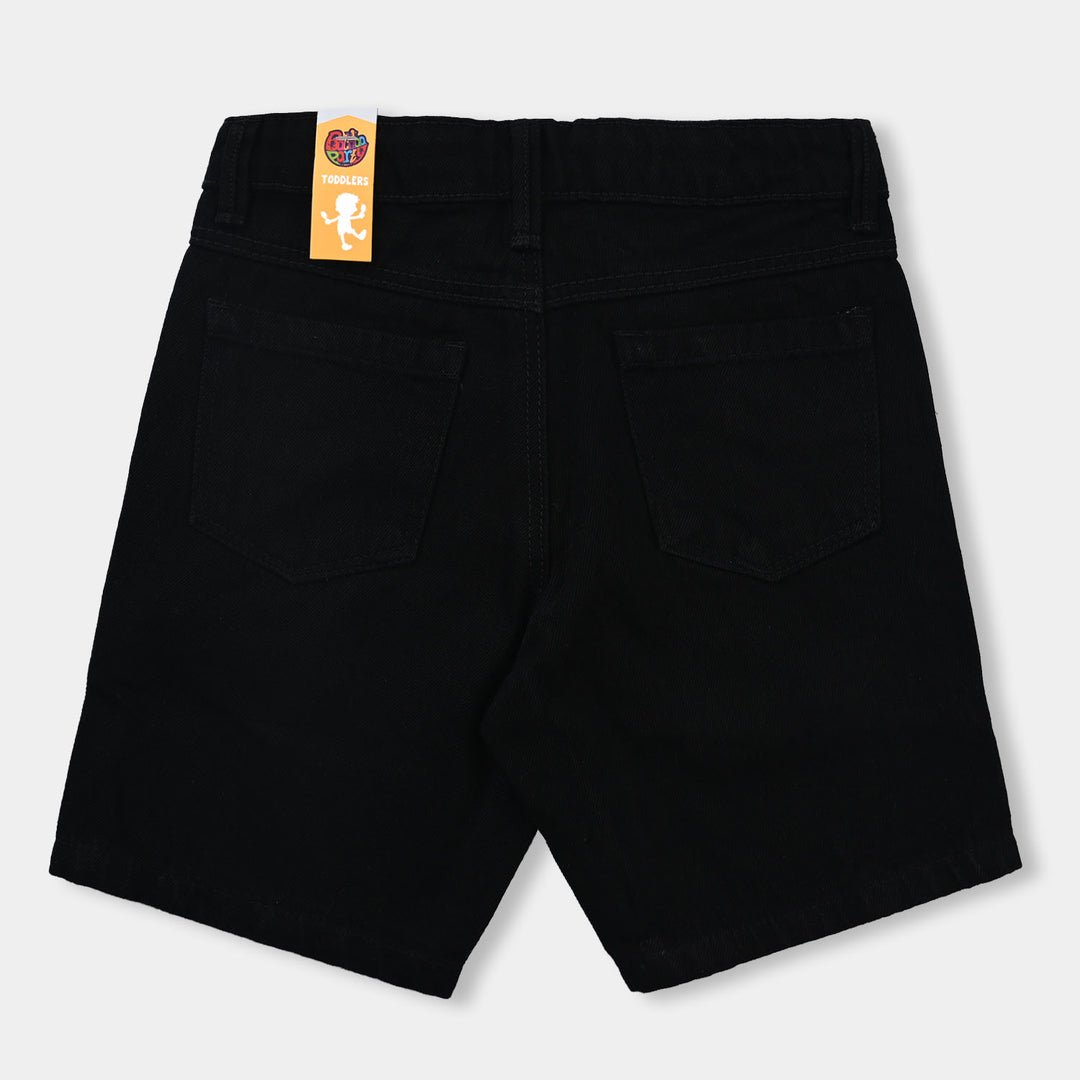 Boys Denim Short Basic -BLACK