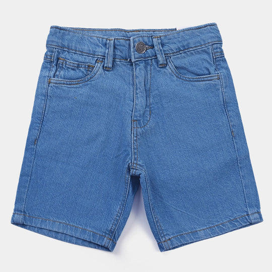 Boys Denim Short Basic-Mid Blue