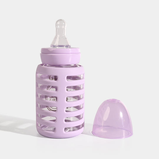 Glass Bottle 120ml Purple