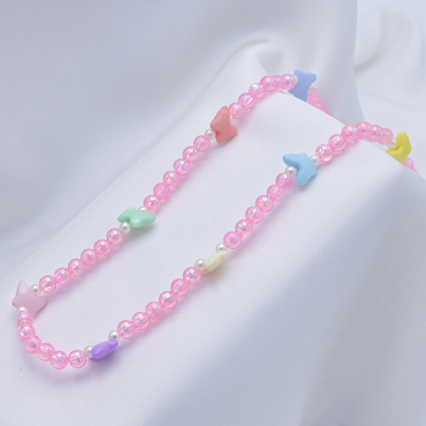 Elegant Beaded Necklace & Bracelet For Girls