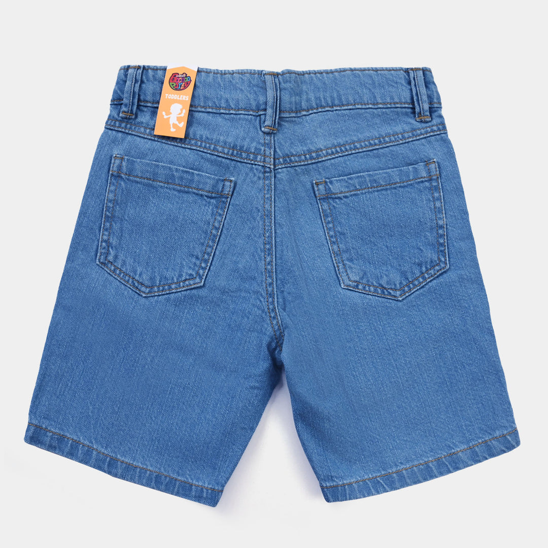 Boys Denim Short Basic-Mid Blue