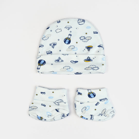 Baby Socks & Cap Bib Set | 4PCs