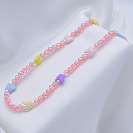 Elegant Beaded Necklace & Bracelet For Girls