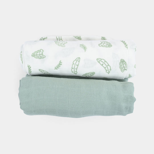 Muslin Baby Swaddle Blanket | 2PCs
