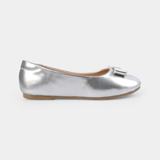 Girls Pumps ZP-035-SILVER