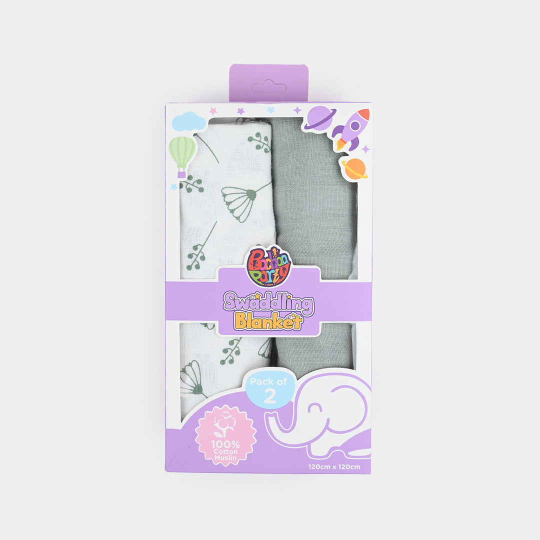 Muslin Baby Swaddle Blanket | 2PCs