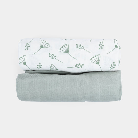Muslin Baby Swaddle Blanket | 2PCs