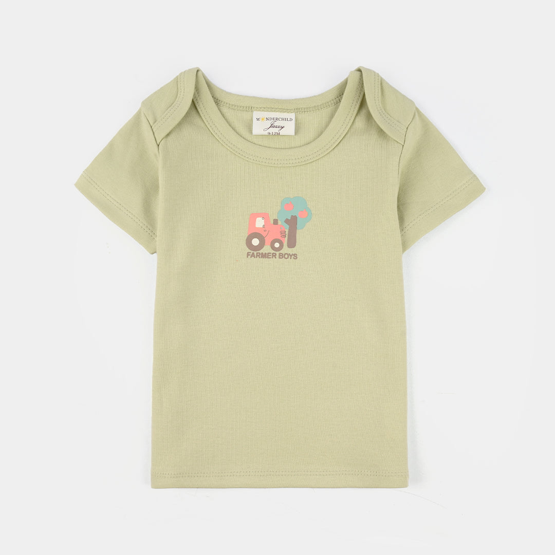 Infant Boys Jersey/Terry 3Pc Gift Set 287-036 E-C-GREEN