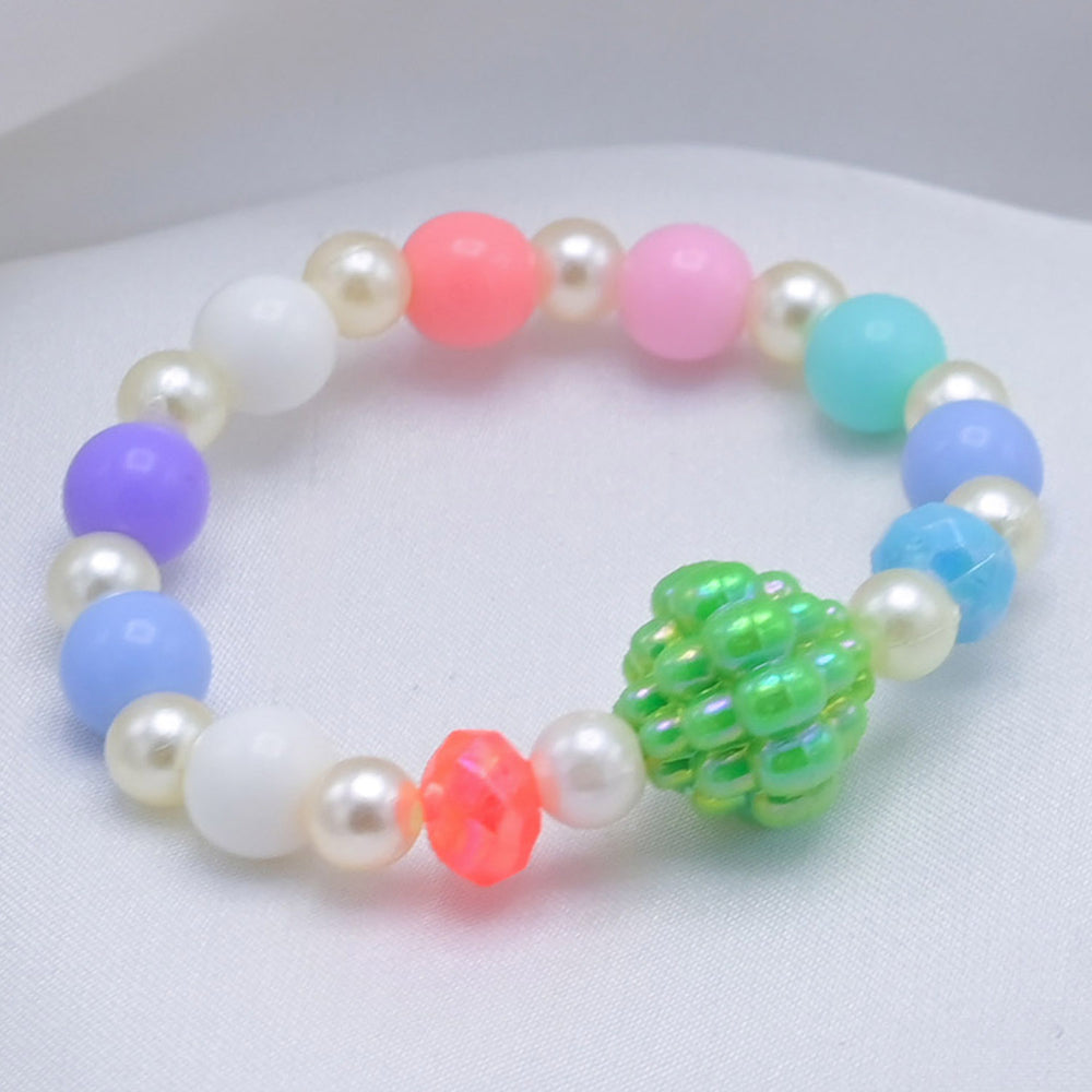 Elegant Beaded Necklace & Bracelet For Girls