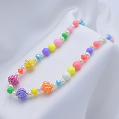 Elegant Beaded Necklace & Bracelet For Girls