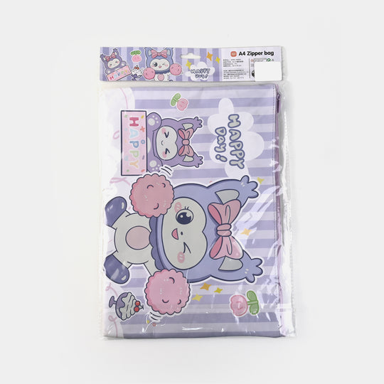 Zipper Stationery Pouch A4 For Kids