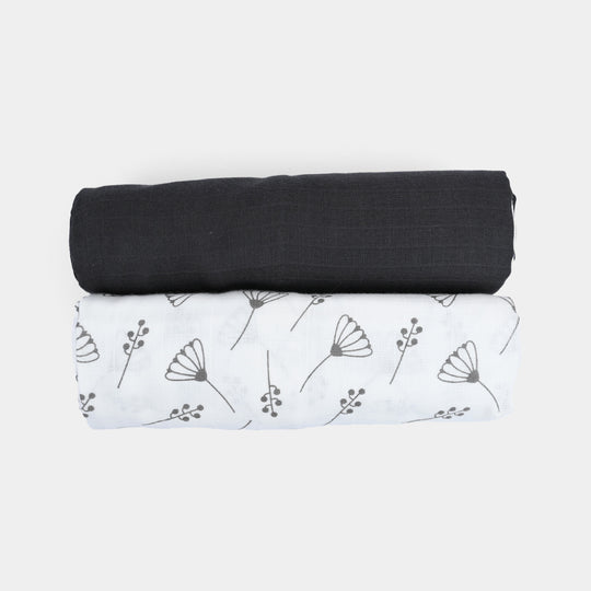 Muslin Baby Swaddle Blanket | 2PCs