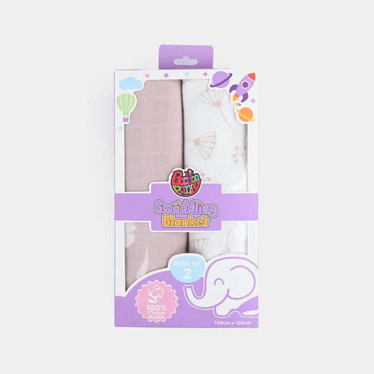 Muslin Baby Swaddle Blanket | 2PCs