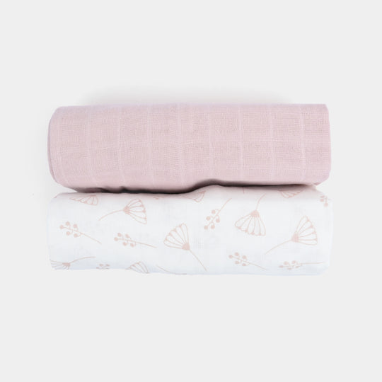Muslin Baby Swaddle Blanket | 2PCs