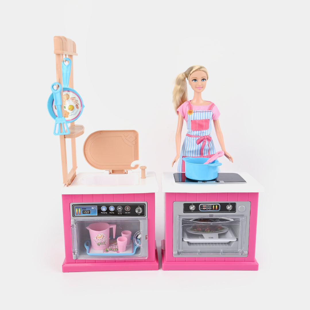 Fashion Cook Doll Play Set For Girls