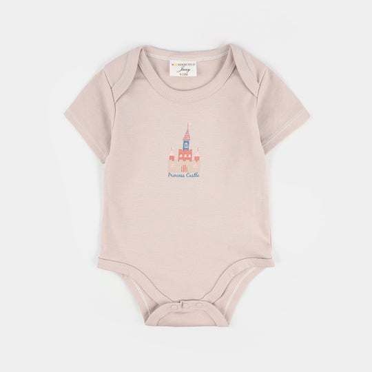 Infant Girls Jersey Terry 3Pc Suit - Grey