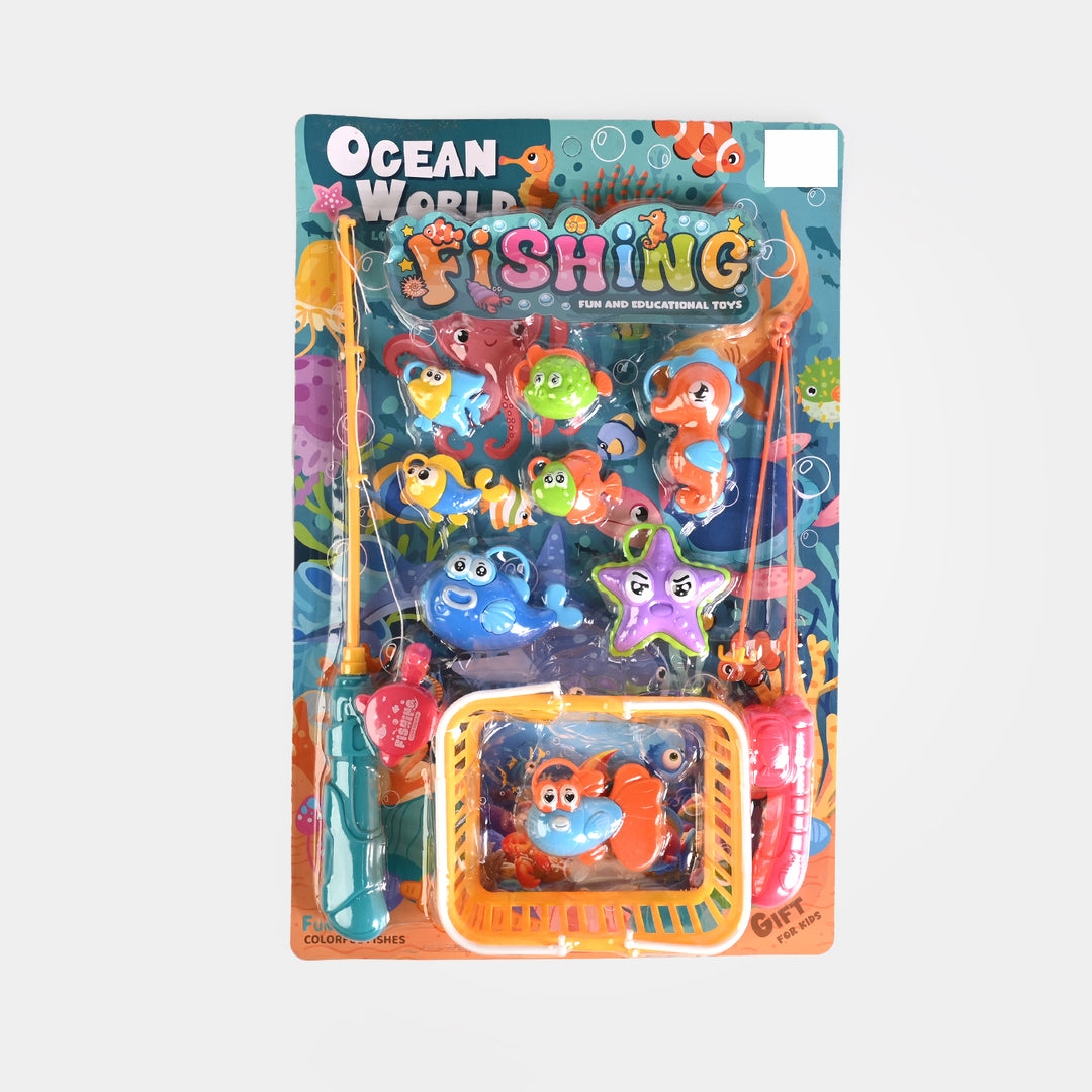 Ocean World Fishing Fun & Educational Toy Playset