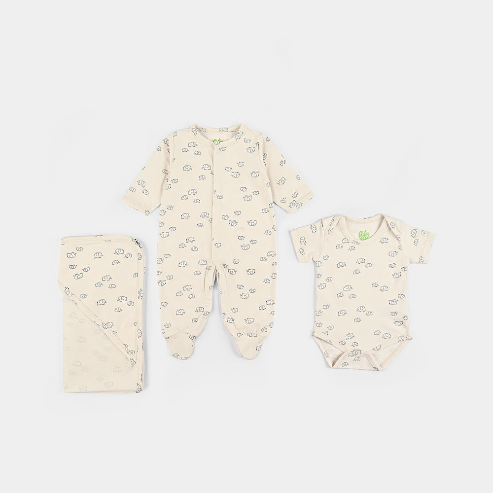 Infant Unisex Cotton Jersey 6 Piece Set -White