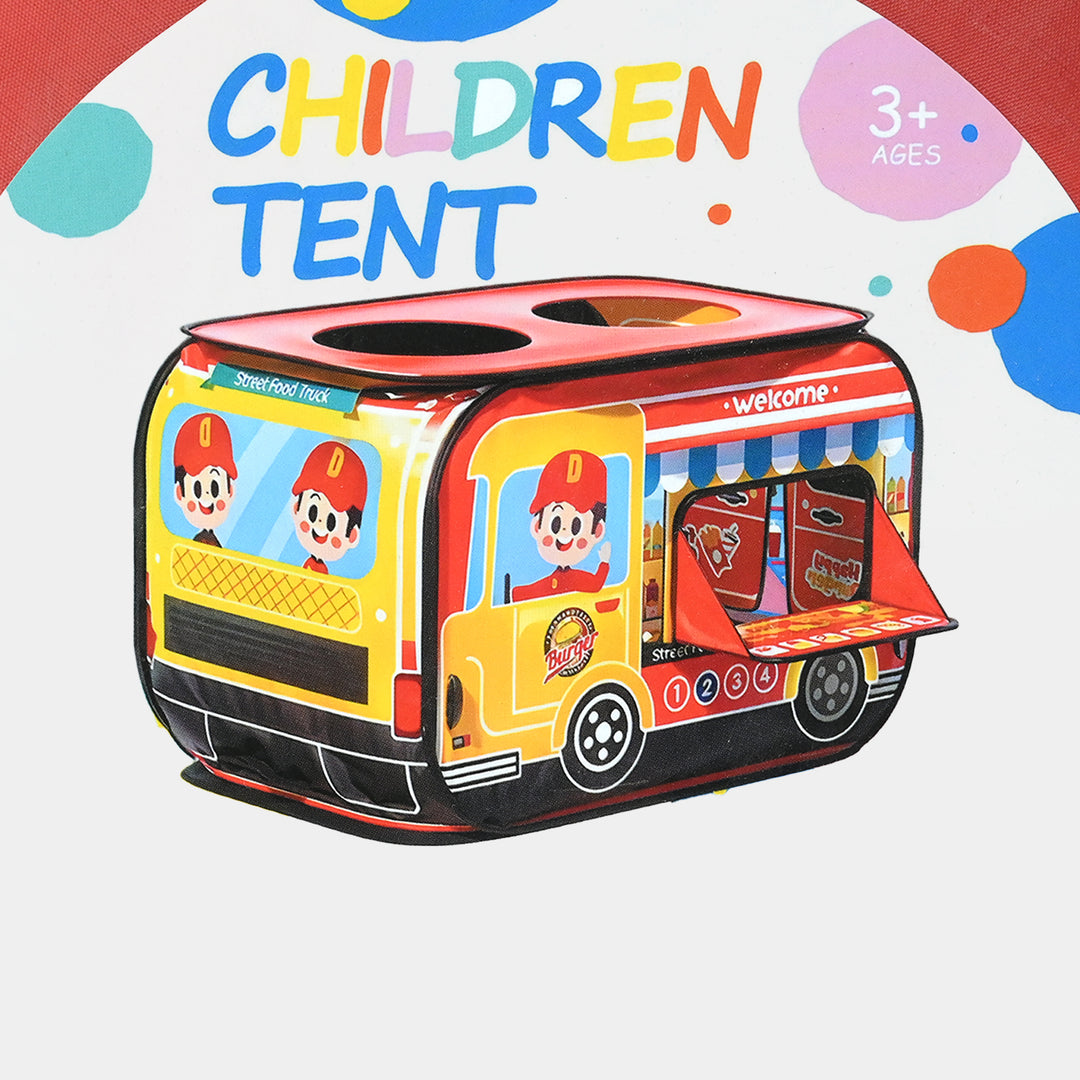 Kids Burger Truck Pop-Up Play Tent