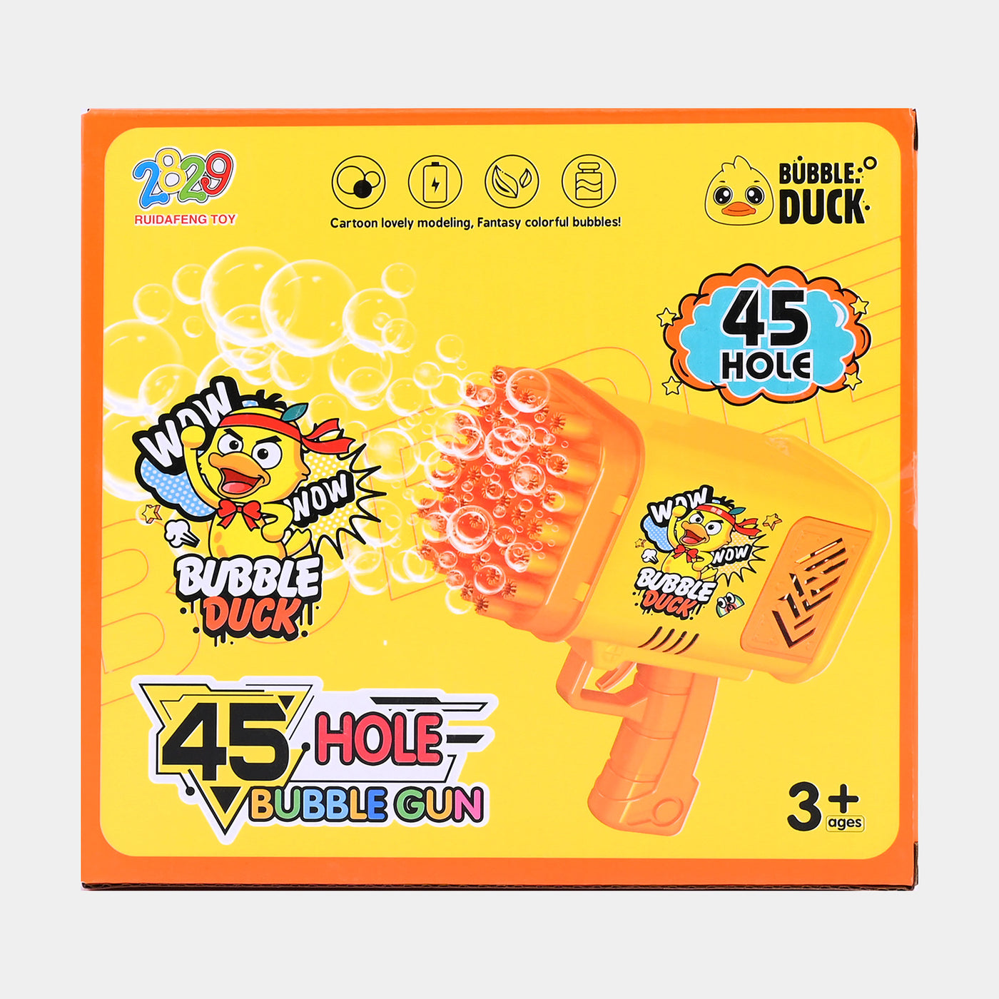 Cartoon Duck Rocket Bubble Blaster For Kids