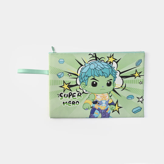 Zipper Stationery Pouch A4 For Kids