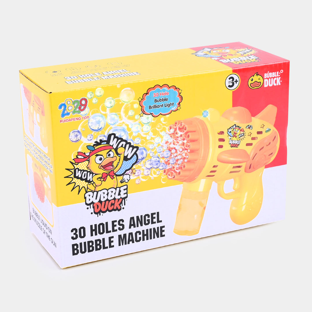 Cartoon Duck Angel Bubble Blaster For Kids