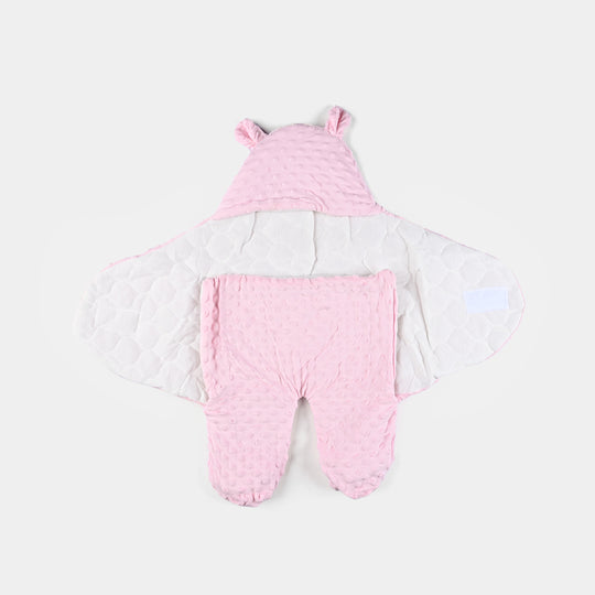 Baby Swaddle Minky Dot 0M+ Pink