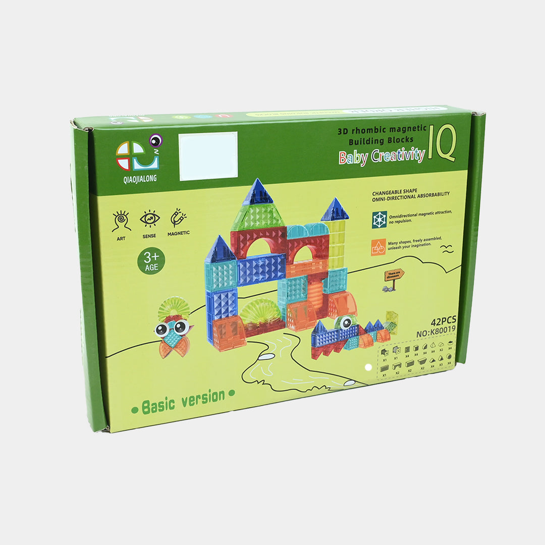 Kids Magnetic Tiles Building Blocks Educational STEM Set K80019