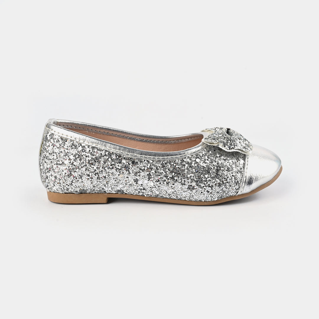 Girls Pumps 1313-SILVER