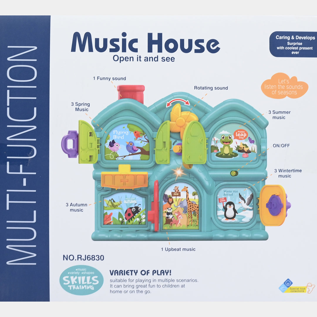 Multi-Function Music House for Kids
