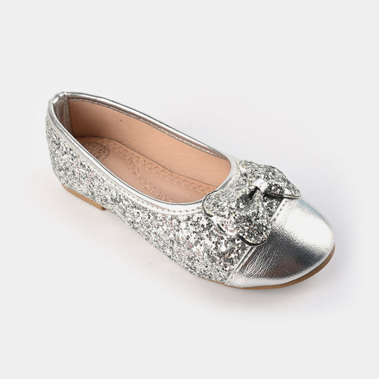 Girls Pumps 1313-SILVER