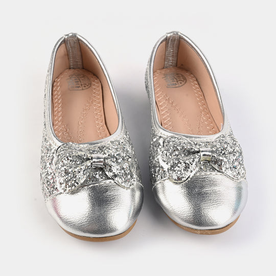 Girls Pumps 1313-SILVER