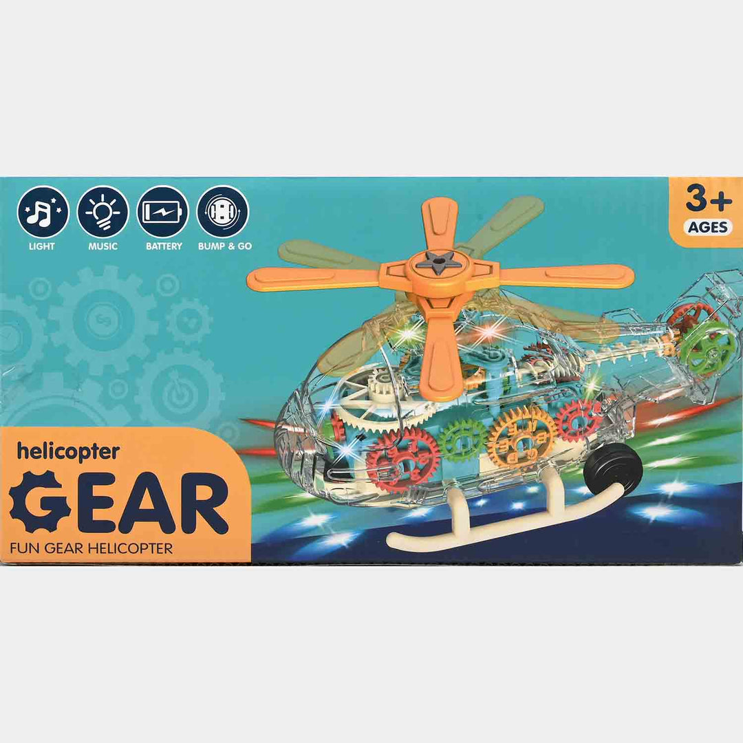 Universal Electric Gear Helicopter With Light & Music For Kids