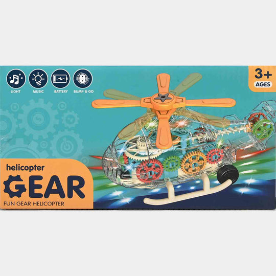 Universal Electric Gear Helicopter With Light & Music For Kids