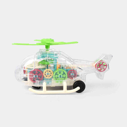 Universal Electric Gear Helicopter With Light & Music For Kids