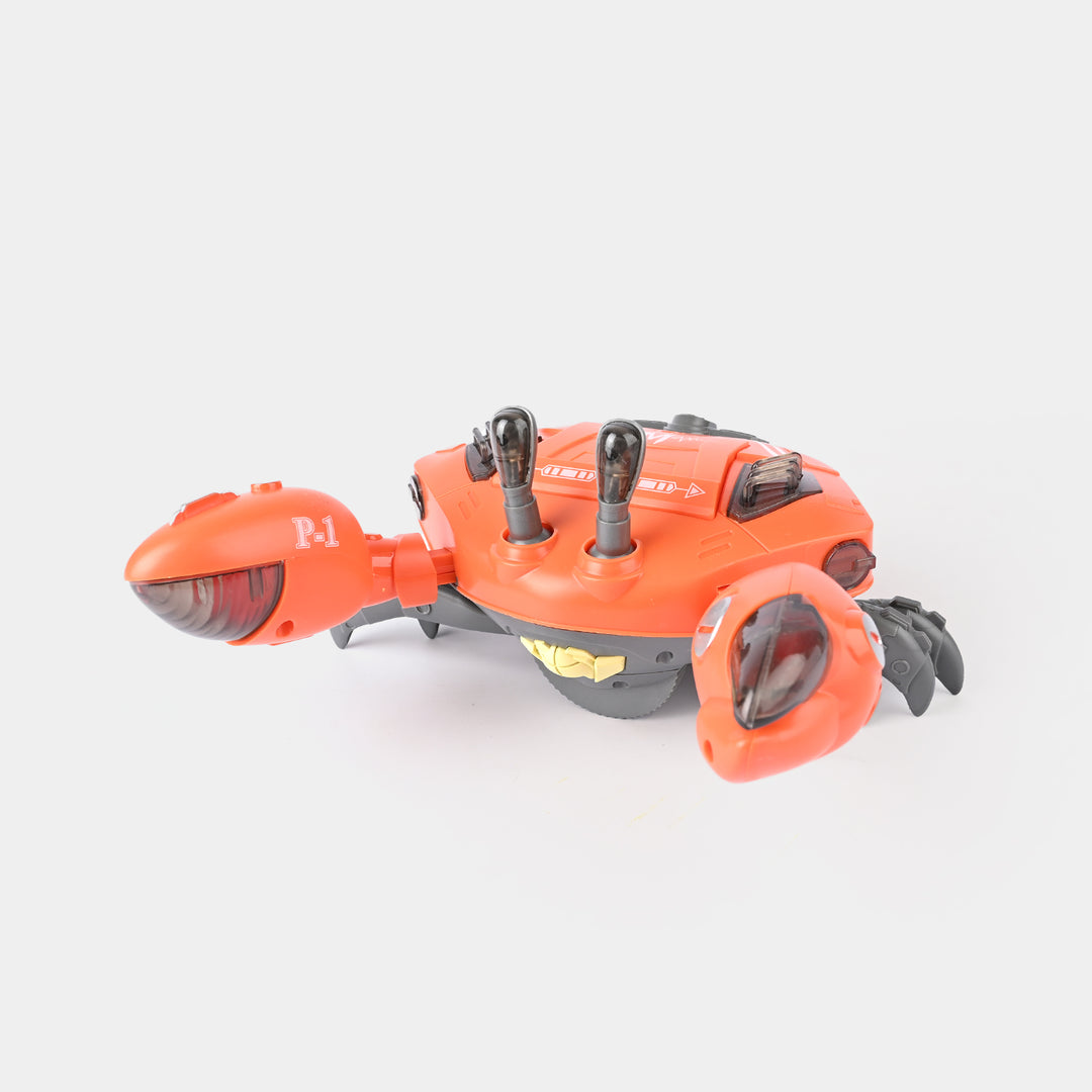 Musical Crawling Crab Toy With Light & Sound