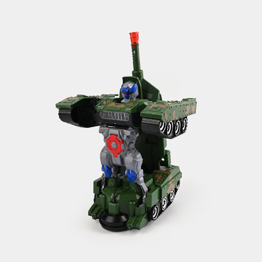 Transformation Combat Tank With Light and Sound