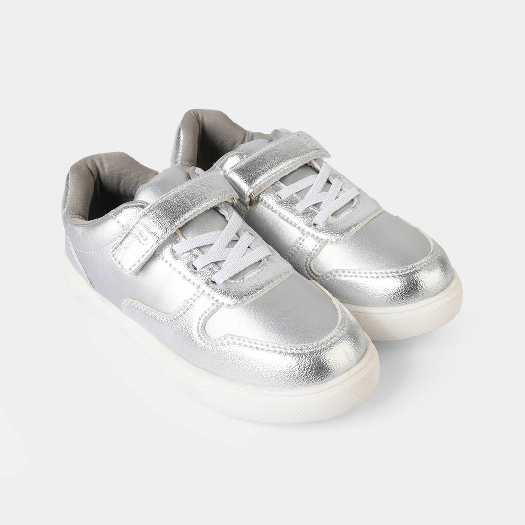Girls Sneakers DS-008-SILVER